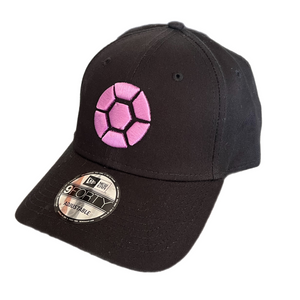 "9FORTY SLAM" New Era Black w/Lilac Velcro Back Adjustable Hat | Kids and Adults