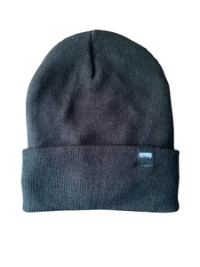 "THE BRISK" FLEECE LINED PREMIUM BEANIE BLACK | Kids and Adults